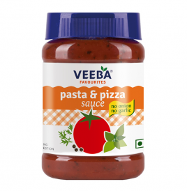 Veeba Pasta & Pizza Sauce No Onion No Garlic  Plastic Jar  310 grams
